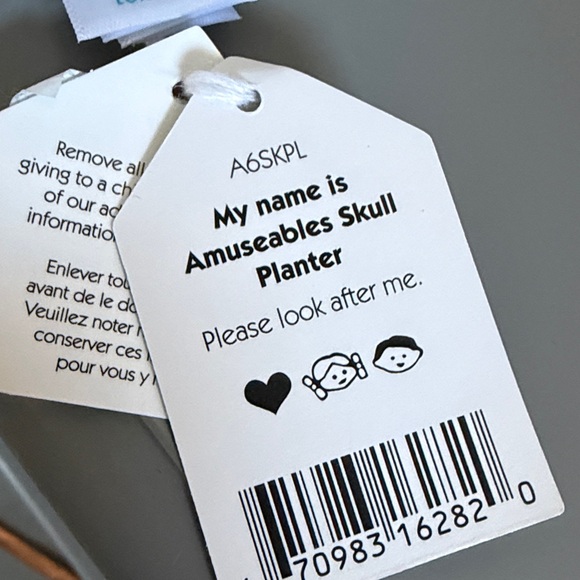 💀 Authentic Jellycat Amuseables Skull Planter - Picture 6 of 6